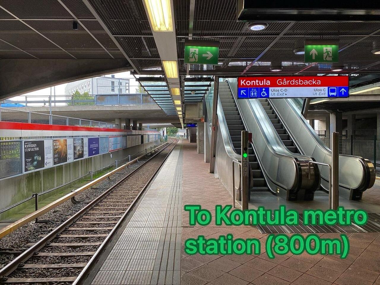 Modern Studio, Private Free Parking ,Near Metro Helsinki Buitenkant foto
